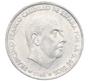 50 сентимо 1966 (71) года Испания — Фото №2