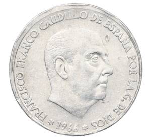 50 сентимо 1966 (67) года Испания — Фото №2