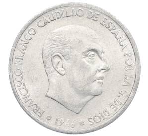 50 сентимо 1966 (68) года Испания — Фото №2