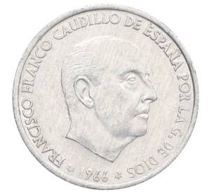 50 сентимо 1966 (71) года Испания — Фото №2