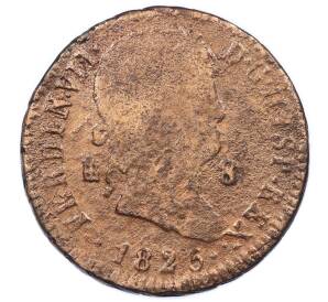 8 мараведи 1825 года Испания — Фото №1