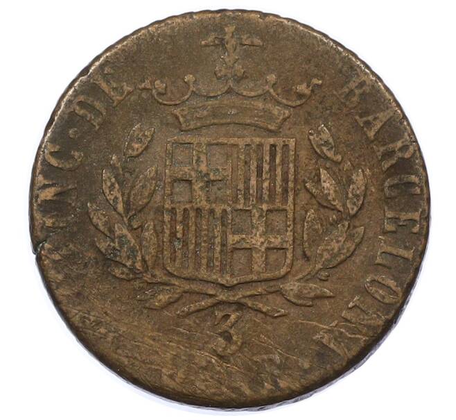 Монета 3 кварто 1823 года Барселона (Артикул: K4-0998) — Фото №2