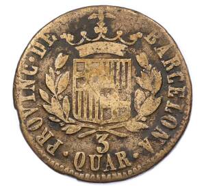 3 кварто 1823 года Испания — Фото №2