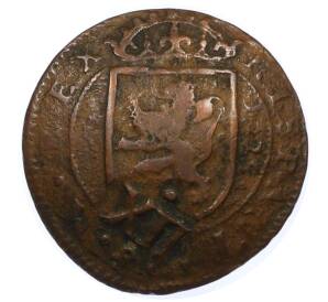 12 мараведи 1642 года Испания (Перечекан на 8 мараведи 1625) — Фото №2