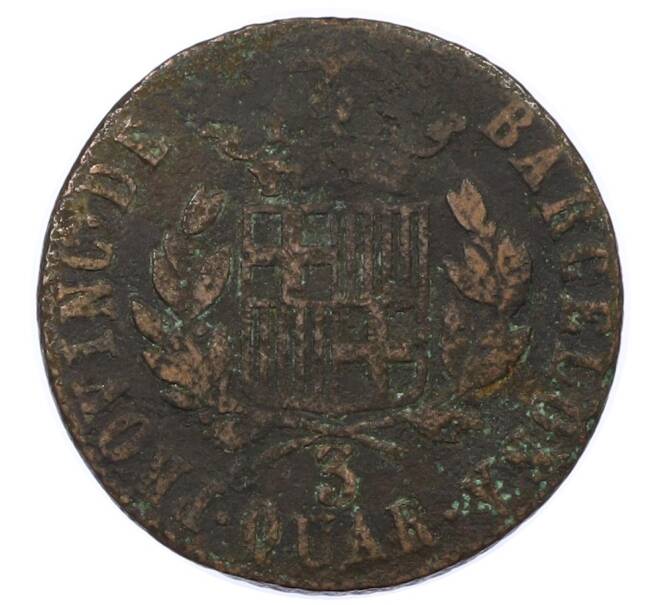 Монета 3 кварто 1823 года Барселона (Артикул: K4-1006) — Фото №2