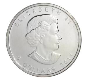 5 долларов 2011 года Канада — Кленовый лист