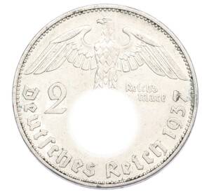 2 рейхсмарки 1937 года E Германия — Фото №1