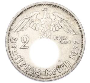 2 рейхсмарки 1937 года F Германия — Фото №1