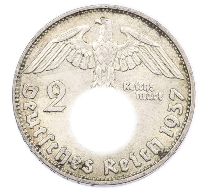 Монета 2 рейхсмарки 1937 года D Германия (Артикул: K10-8517) — Фото №1