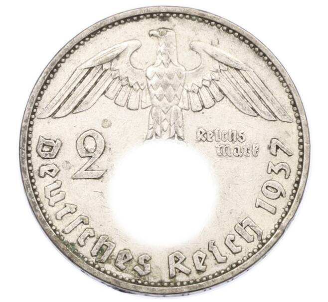 Монета 2 рейхсмарки 1937 года A Германия (Артикул: K10-8520) — Фото №1