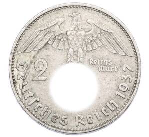 2 рейхсмарки 1937 года D Германия — Фото №1