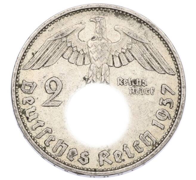 Монета 2 рейхсмарки 1937 года A Германия (Артикул: K10-8522) — Фото №1