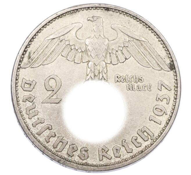 Монета 2 рейхсмарки 1937 года A Германия (Артикул: K10-8528) — Фото №1