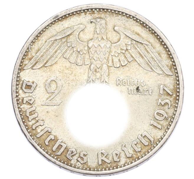 Монета 2 рейхсмарки 1937 года A Германия (Артикул: K10-8531) — Фото №1