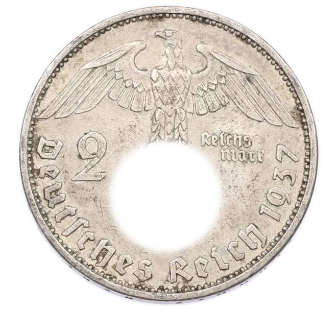 Монета 2 рейхсмарки 1937 года A Германия (Артикул: K10-8534) — Фото №1