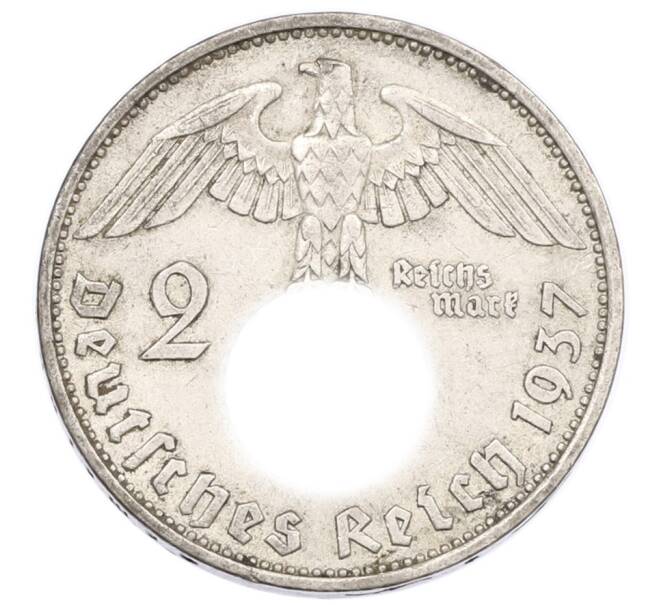 Монета 2 рейхсмарки 1937 года A Германия (Артикул: K10-8535) — Фото №1