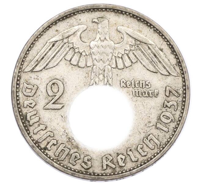 Монета 2 рейхсмарки 1937 года A Германия (Артикул: K10-8539) — Фото №1