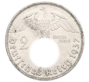 2 рейхсмарки 1937 года D Германия — Фото №1