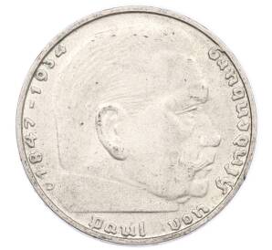 2 рейхсмарки 1937 года D Германия — Фото №2