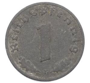 1 рейхспфенниг 1940 года F Германия — Фото №2