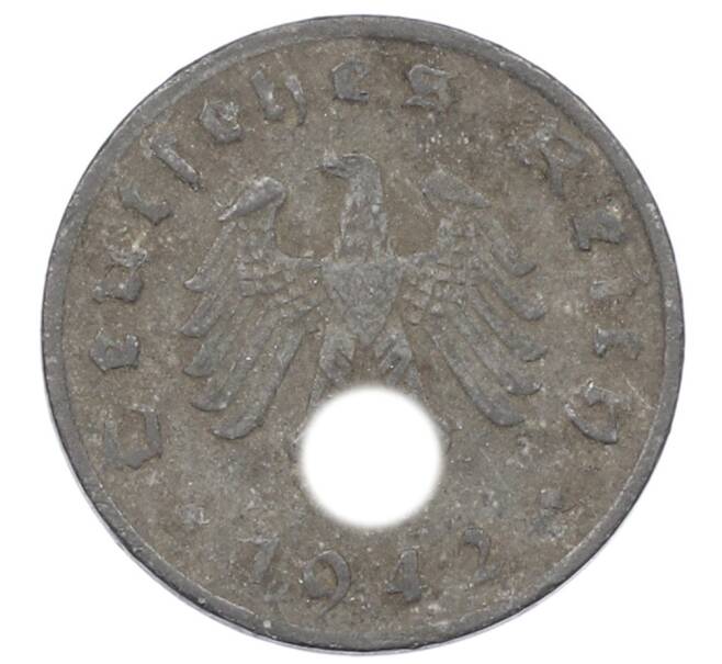 Монета 1 рейхспфенниг 1942 года J Германия (Артикул: K10-8565) — Фото №1