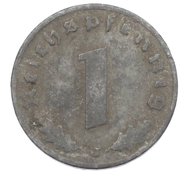 Монета 1 рейхспфенниг 1942 года J Германия (Артикул: K10-8565) — Фото №2