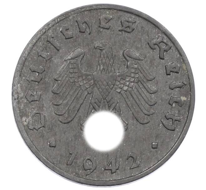Монета 1 рейхспфенниг 1942 года J Германия (Артикул: K10-8567) — Фото №1