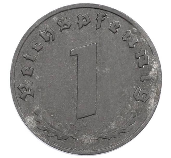 Монета 1 рейхспфенниг 1942 года J Германия (Артикул: K10-8567) — Фото №2