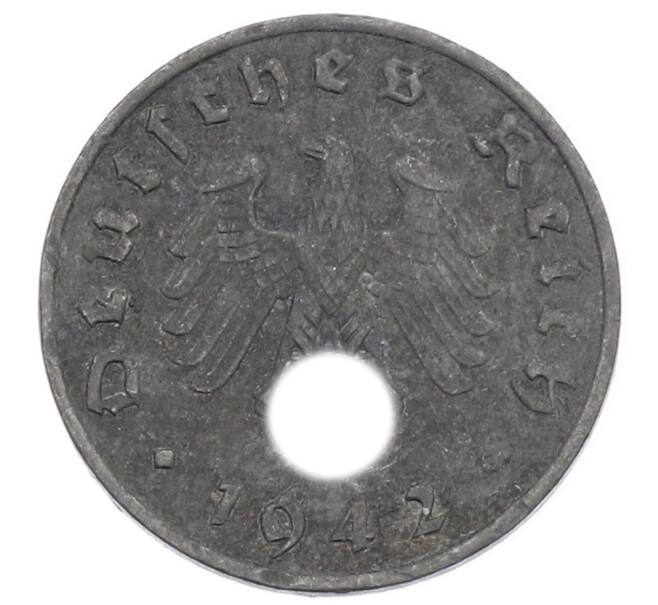 Монета 1 рейхспфенниг 1942 года J Германия (Артикул: K10-8569) — Фото №1