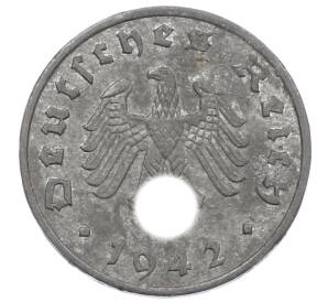 1 рейхспфенниг 1942 года J Германия — Фото №1