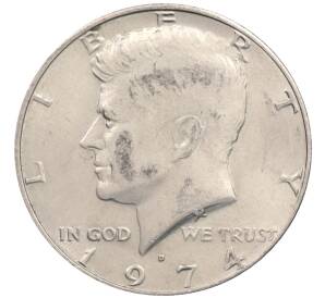 1/2 доллара (50 центов) 1974 года D США — Фото №1
