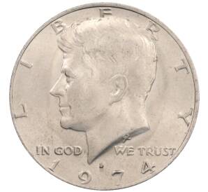 1/2 доллара (50 центов) 1974 года D США — Фото №1