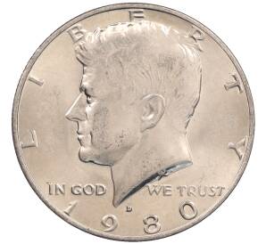 1/2 доллара (50 центов) 1980 года D США — Фото №1