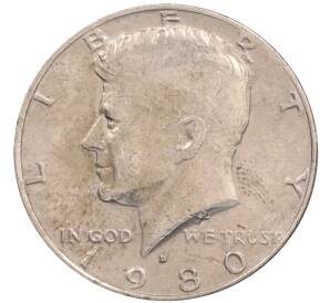 1/2 доллара (50 центов) 1980 года D США — Фото №1