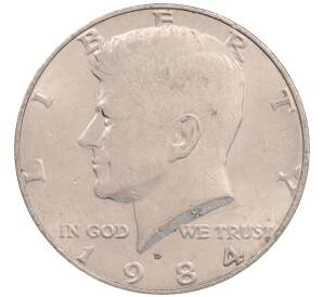 1/2 доллара (50 центов) 1984 года D США — Фото №1