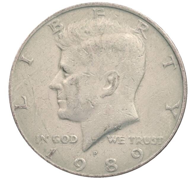 Монета 1/2 доллара (50 центов) 1989 года P США (Артикул: K10-8603) — Фото №1
