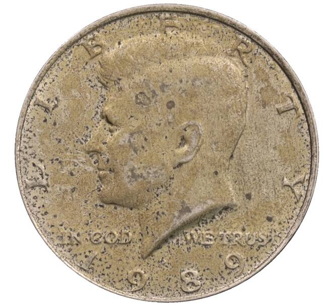 Монета 1/2 доллара (50 центов) 1989 года P США (Артикул: K10-8604) — Фото №1