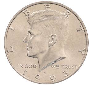 1/2 доллара (50 центов) 1993 года D США — Фото №1