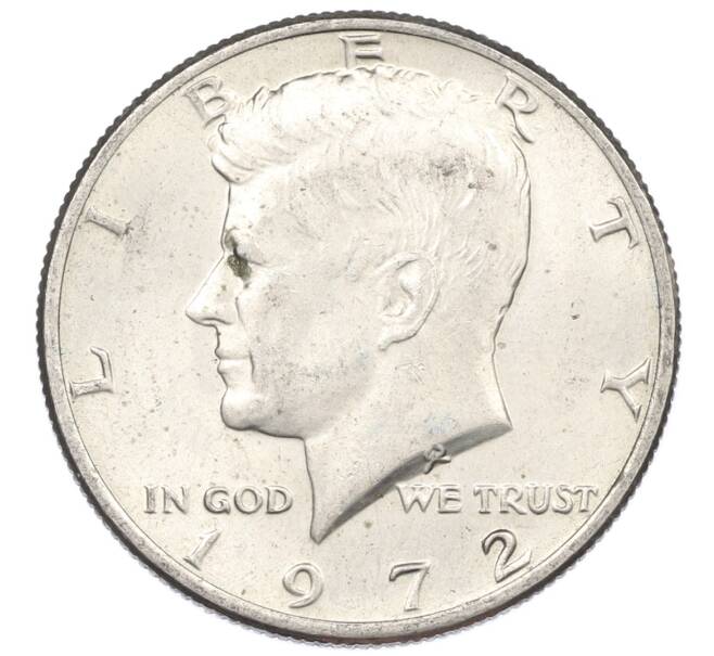 Монета 1/2 доллара (50 центов) 1972 года D США (Артикул: K10-8628) — Фото №1