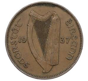 1 фартинг 1937 года Ирландия — Фото №2