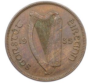 1/2 пенни 1935 года Ирландия — Фото №2