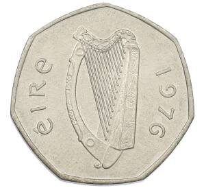 50 пенсов 1976 года Ирландия — Фото №2