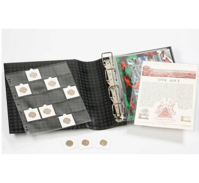 Альбом для монет без листов формата «Grande Gigant» Синий Классический дизайн LEUCHTTURM (Артикул: L1-30089) — Фото №1