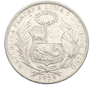 1 соль 1924 года Перу — Фото №2