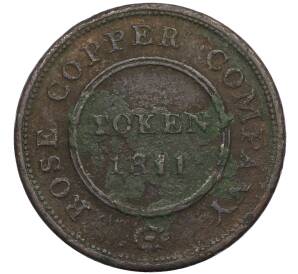 Жетон 1 пенни 1811 года Великобритания (Бирмингем и Суонси) — Фото №2