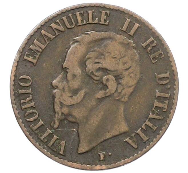 Монета 1 чентезимо 1861 года М Италия (Артикул: M2-90747) — Фото №2