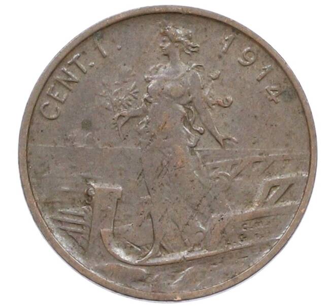 Монета 1 чентезимо 1914 года Италия (Артикул: M2-90781) — Фото №1