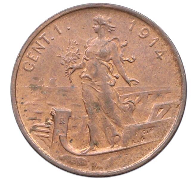 Монета 1 чентезимо 1914 года Италия (Артикул: M2-90782) — Фото №1
