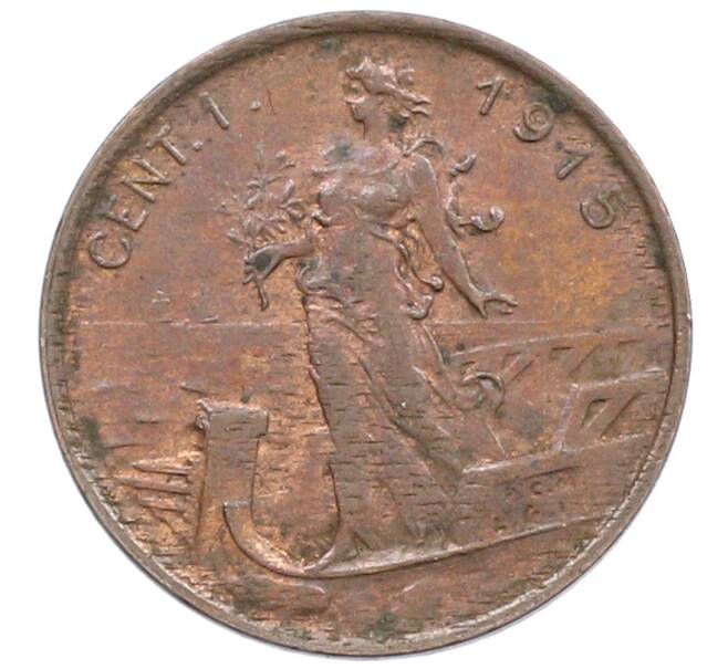 Монета 1 чентезимо 1915 года Италия (Артикул: M2-90784) — Фото №1
