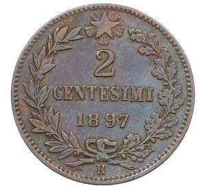 2 чентезимо 1897 года Италия — Фото №1
